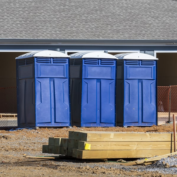 what is the maximum capacity for a single portable toilet in Cannon Ball